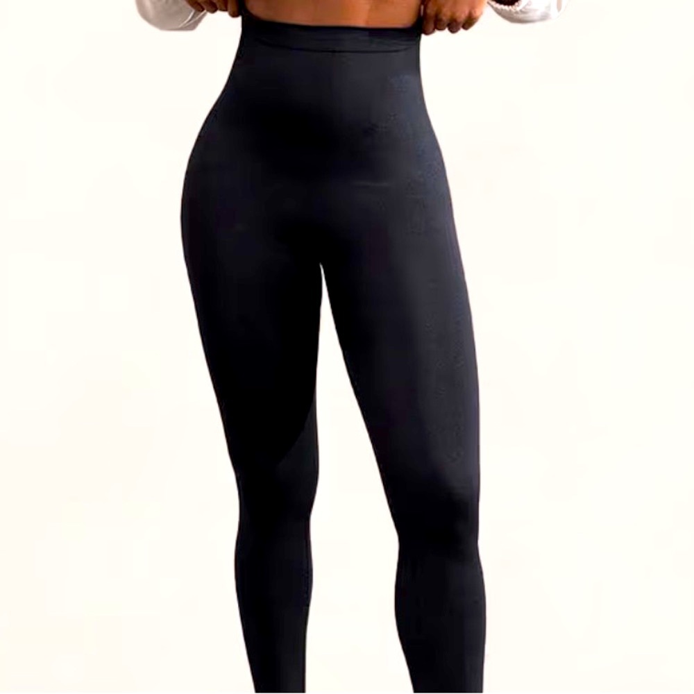 Shapermint MEDIUM High Waisted Shaping Leggings 42075 black shaper pants NEW